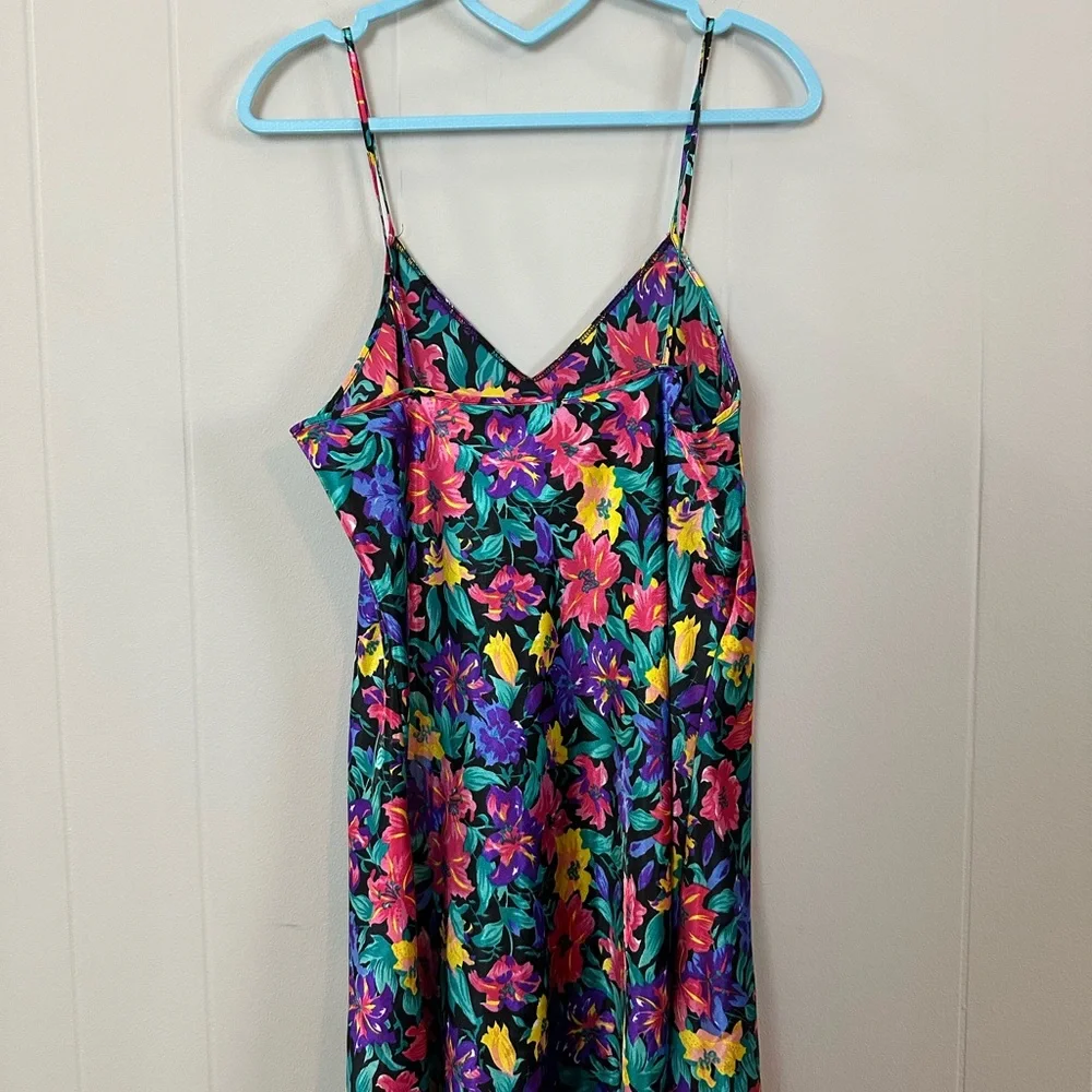 Vintage floral lace slip - Picture 7 of 8